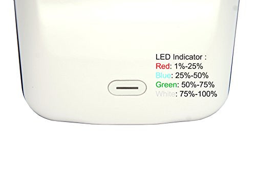 iPhone 6 / 6S 5200 mAh CyberTech iPhone Slim Charging Case High Capacity External Battery Case for iPhone (Build-in Magnetic Works with Magnetic Car Phone Mount Holder)(iPhone 6/6S White)