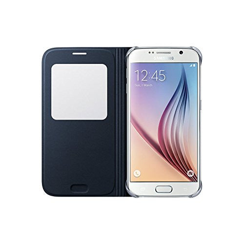 LUXURY FLIP LEATHER Case Protective Cover for SAMSUNG GALAXY S6 by CyberTech - Five Colors to Choose from (Black)