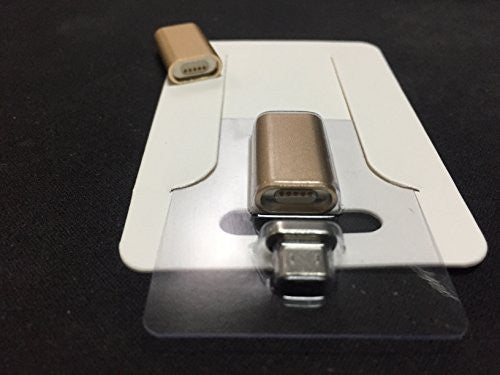 CyberTech Premium Magnetic Micro USB Charging Connector LED Status Display for Android Tablets, Samsung, HTC, LG, Motorola, Sony, Smartphones (Tip Sliver)