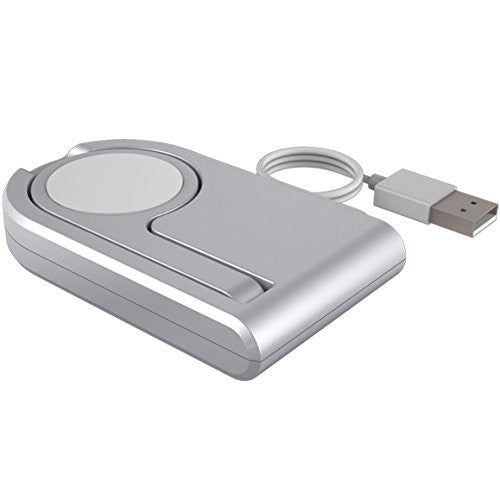 [MFI Certified] Protable Magnetic Charging Dock for All Apple Watch Models with Foldable Design to Enable Nightstand Mode, 3ft Long USB Cable