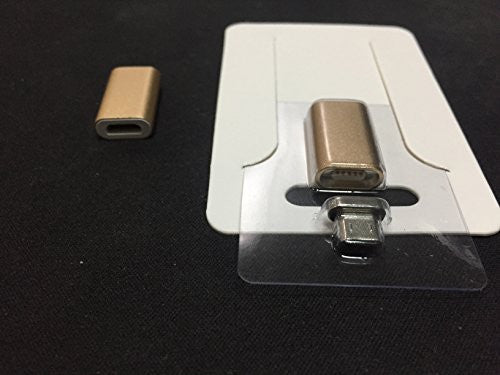 CyberTech Premium Magnetic Micro USB Charging Connector LED Status Display for Android Tablets, Samsung, HTC, LG, Motorola, Sony, Smartphones (Tip Sliver)