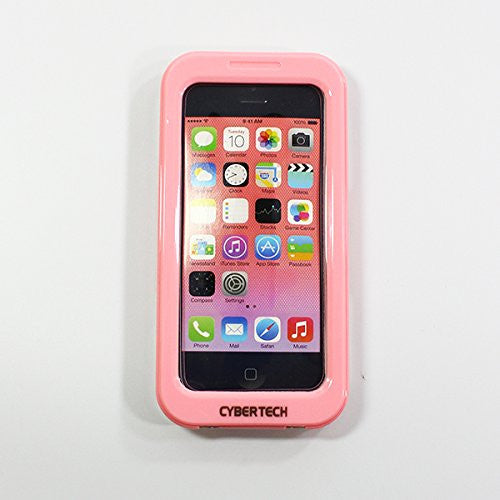 CyberTech 25ft Waterproof Shockproof Dirt Sand Snow Proof Silicon Touch Screen Full Cover Case for iPhone SE (Black)