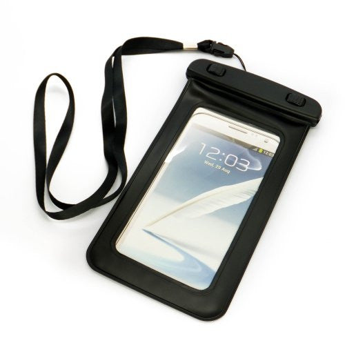 20 ft Waterproof Dry Bag Case Cover for Smartphones up to 6" (Black)