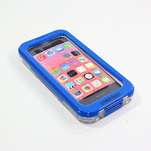 CyberTech 25ft Waterproof Shockproof Dirt Sand Snow Proof Silicon Touch Screen Full Cover Case for iPhone SE (Black)