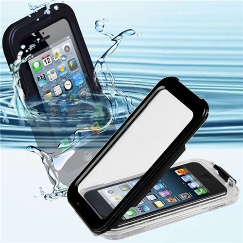 CyberTech 25ft Waterproof Shockproof Silicon Touch Case for iPhone 5/ 5C/ 5S (Black, Blue, Pink)