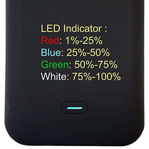 iPhone 6 / 6S 5200 mAh CyberTech iPhone Slim Charging Case High Capacity External Battery Case for iPhone (Build-in Magnetic Works with Magnetic Car Phone Mount Holder) (iPhone 6/6S Black)