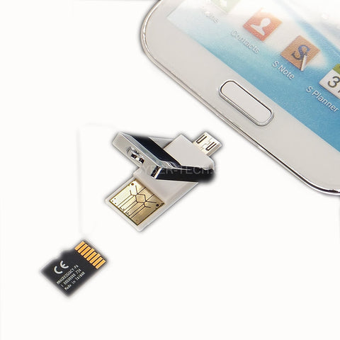 CyberTech OTG USB Flash Drive External Storage for Samsung S3, S4, Note 2, 3 (Pink)