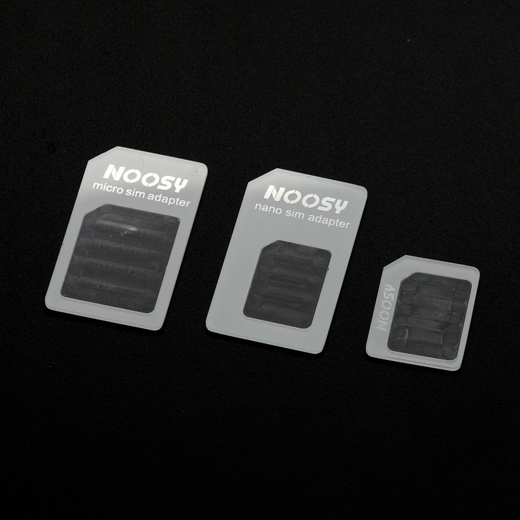 CyberTech® Newest Noosy Black 2in1 Nano Sim Card Cutter & Micro Sim Cutter for iPhone 5, iPhone 4, 4S and other Phones + Sim Card Adapters Pack
