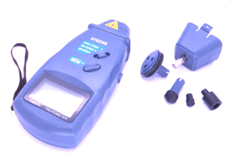 CyberTech Tri-Mode Contact & Non-Contact RPM Tach Digital Photo Tachometer