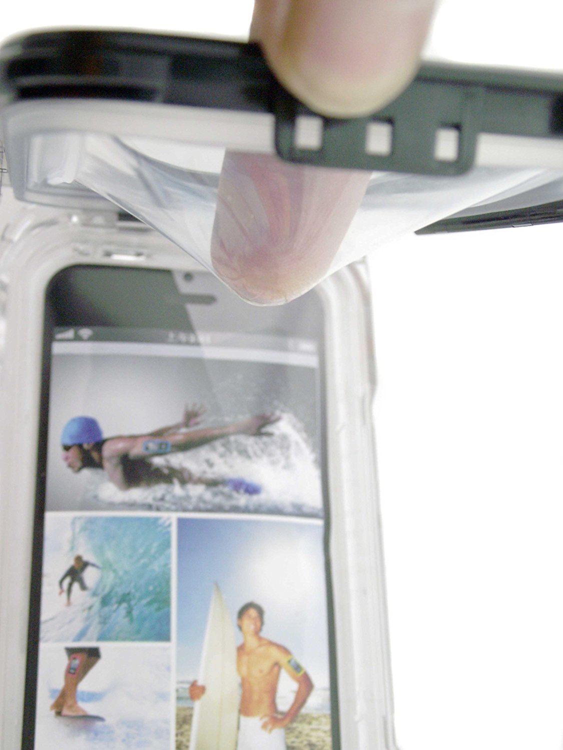 CyberTech 25ft Waterproof Shockproof Silicon Touch Case for iPhone 5/ 5C/ 5S (Black, Blue, Pink)