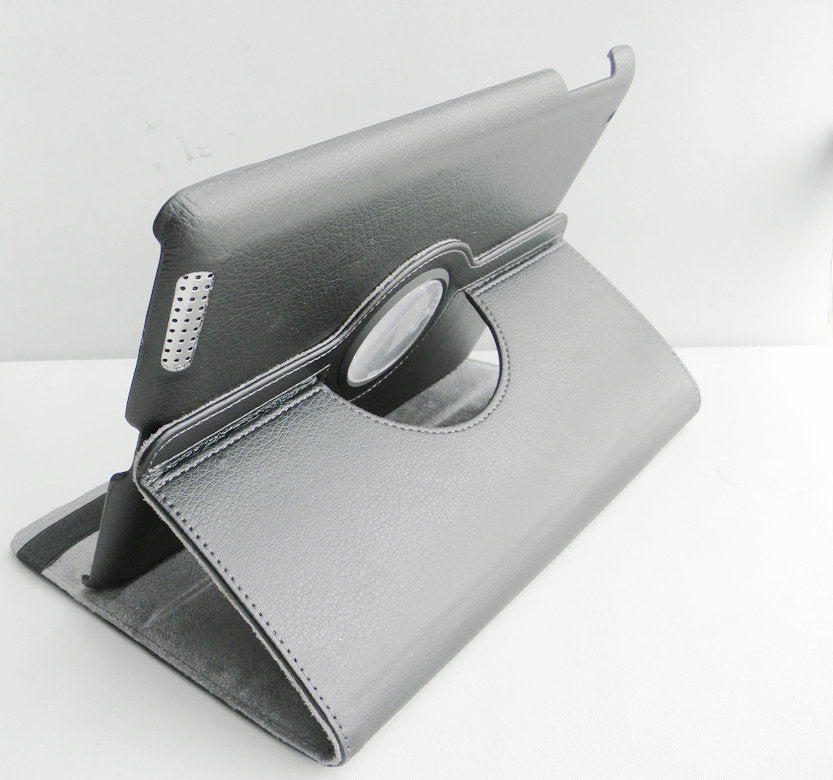 CyberGuard 360 Degrees Rotating Stand Premium Leather Case for Apple iPad 2 (Color: Red)
