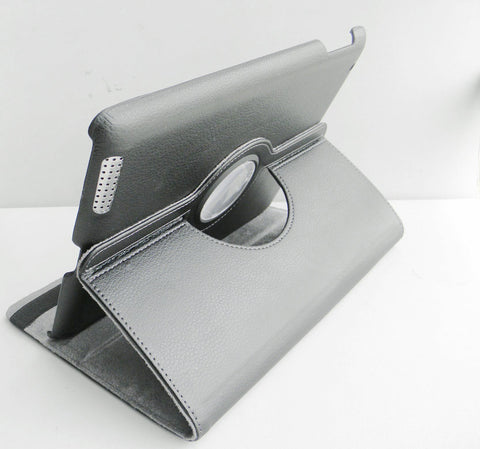 CyberGuard 360 Degrees Rotating Stand Premium Leather Case for Apple iPad 2 (Color: Red)
