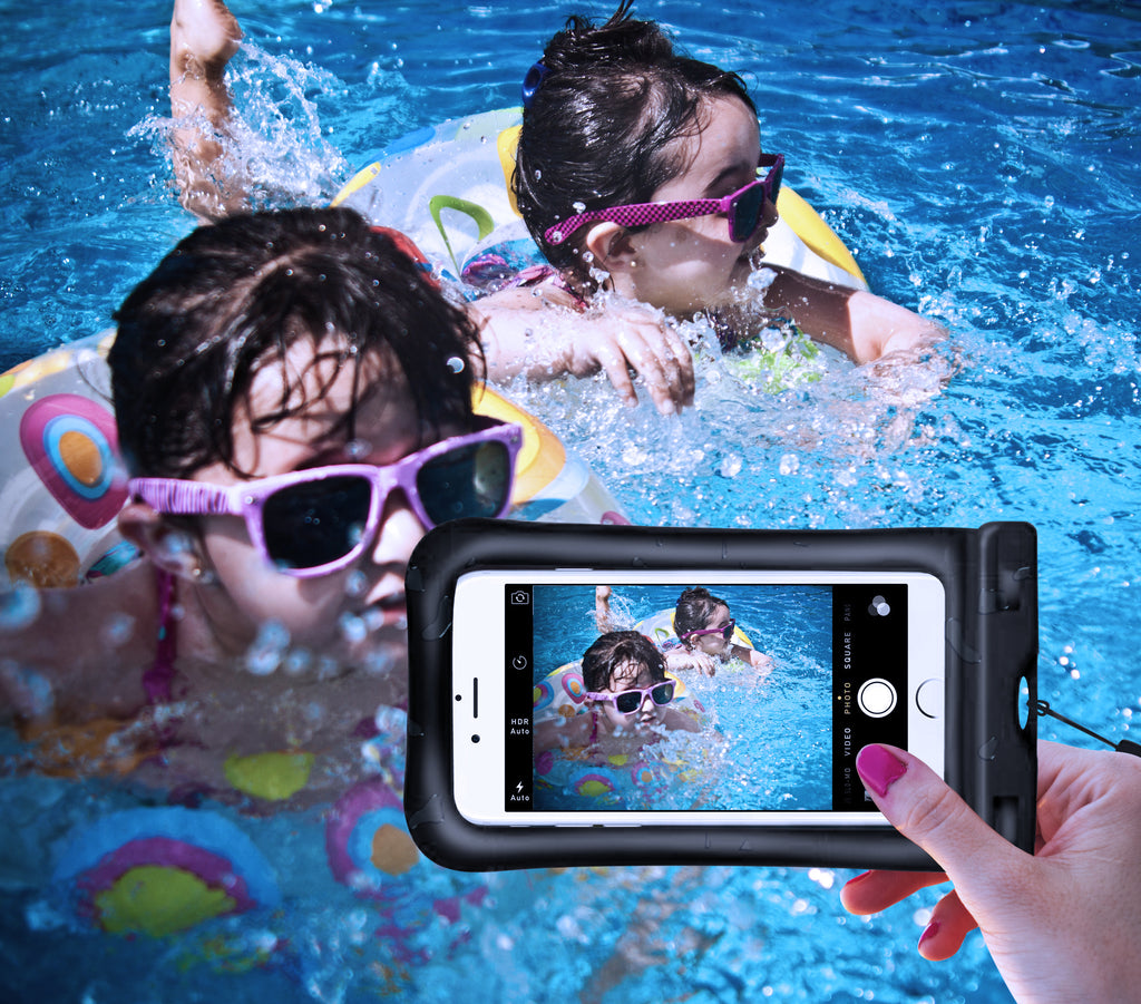 CyberTech 20 ft Waterproof Pouch for Samsung S2/ S3, Apple iPhone, and any other device with a 6.5" screen or smaller