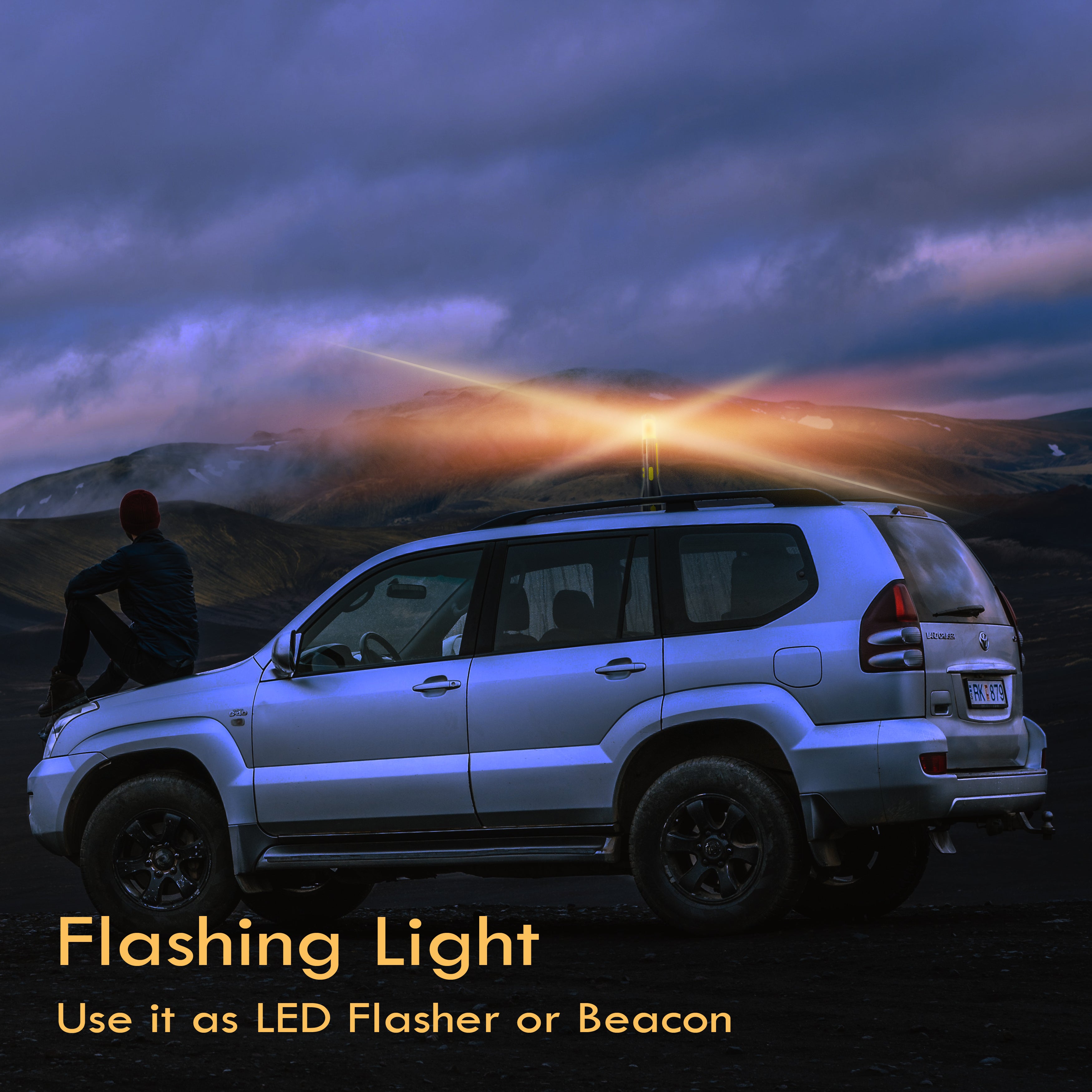 CyberTech All-in-1 Emergency Flashlight,LED Flashlight, SOS Strobe, Windshield Hammer, Window Breaker, Seatbelt Cutter,Waterproof,Compass,Rechargeable Hand Crank Flashlight and USB Cell Phone Charger