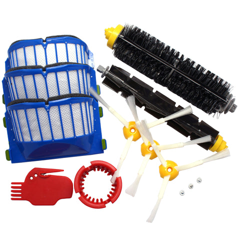 CyberTech Replacement Accessory Kits for iRobot Roomba 600 610 620 650 655 Series Robotic Vaccum Cleaner, Includes Filters, Brushes, Side Brushes, Brush Cleaner, Cleaning Tool