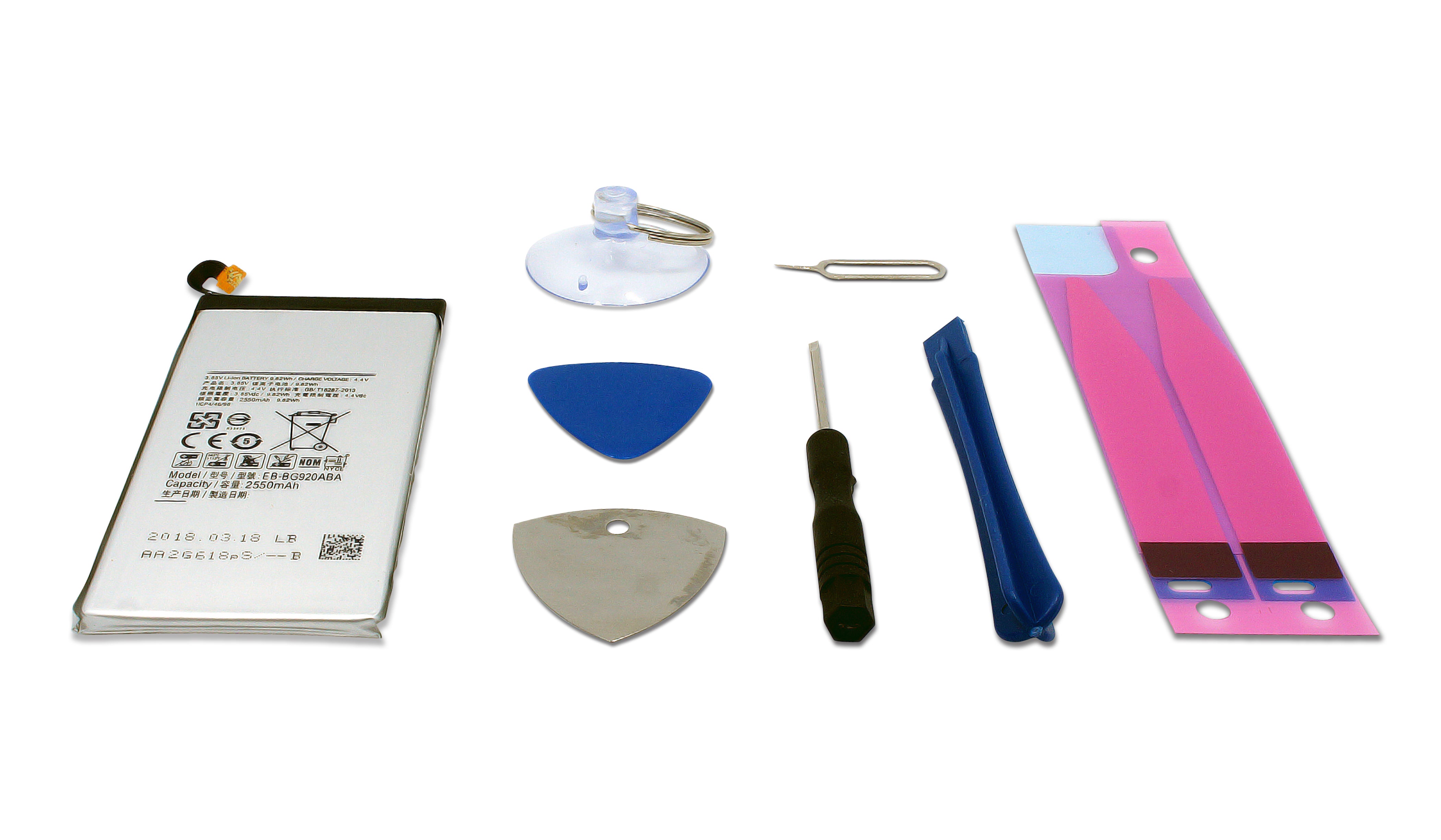 Samsung Galaxy S6 Battery Repair kit, Capacity 2550mAh