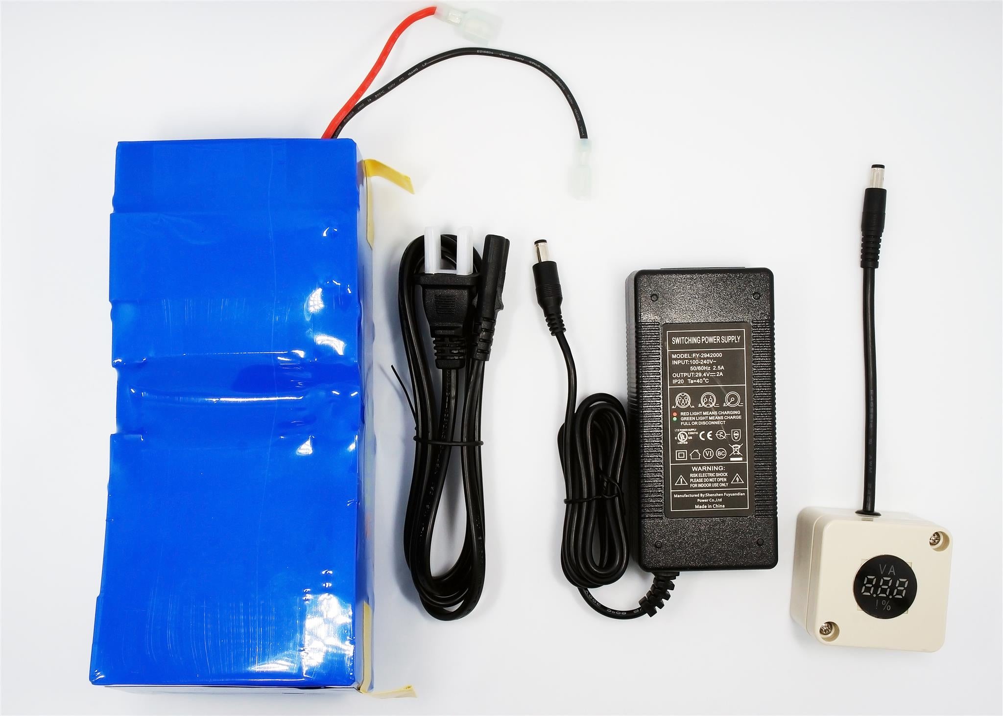 Compatible Replacement Lithium Ion Battery AP2409 For Sano Wesco Liftkar HD & SAL Stair-Climbing Hand Truck 1475000, 4YPR2, 4YPR3, with External Charger and Voltage/Capacity Indicator