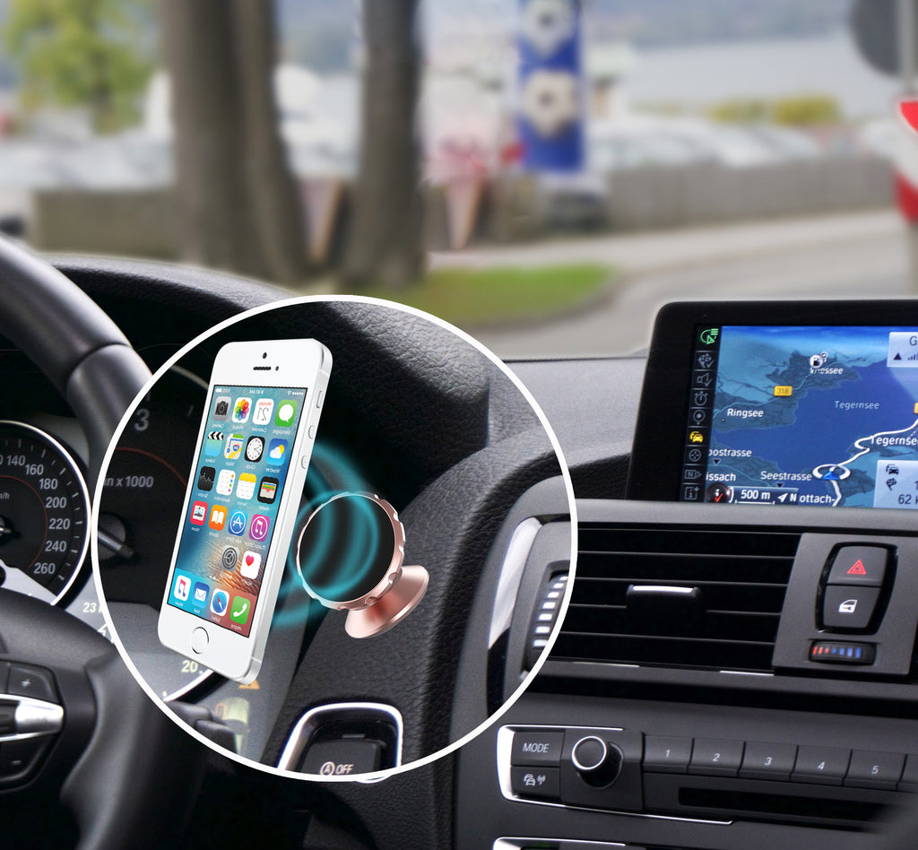 CybreTech 2X Pack Universal Magnetic Air-vent Car Mount with Dash Mount Holders for iPhone, Samsung Galaxy S Series, Note, HTC, Motorola, Google Nexus, Nokia,Blackerry,and Droid Smart Phones/GPS