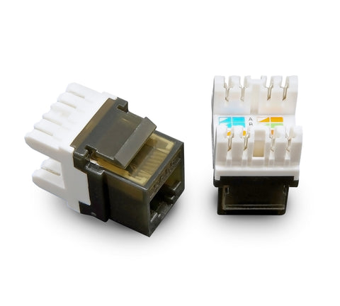 UTP Cat.6A/Cat.6/Cat.5e Gold Plated Keystone Modular Jack with LED