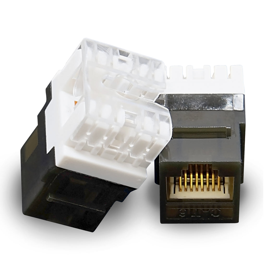 UTP Cat.6A/Cat.6/Cat.5e Gold Plated Keystone Modular Jack with LED