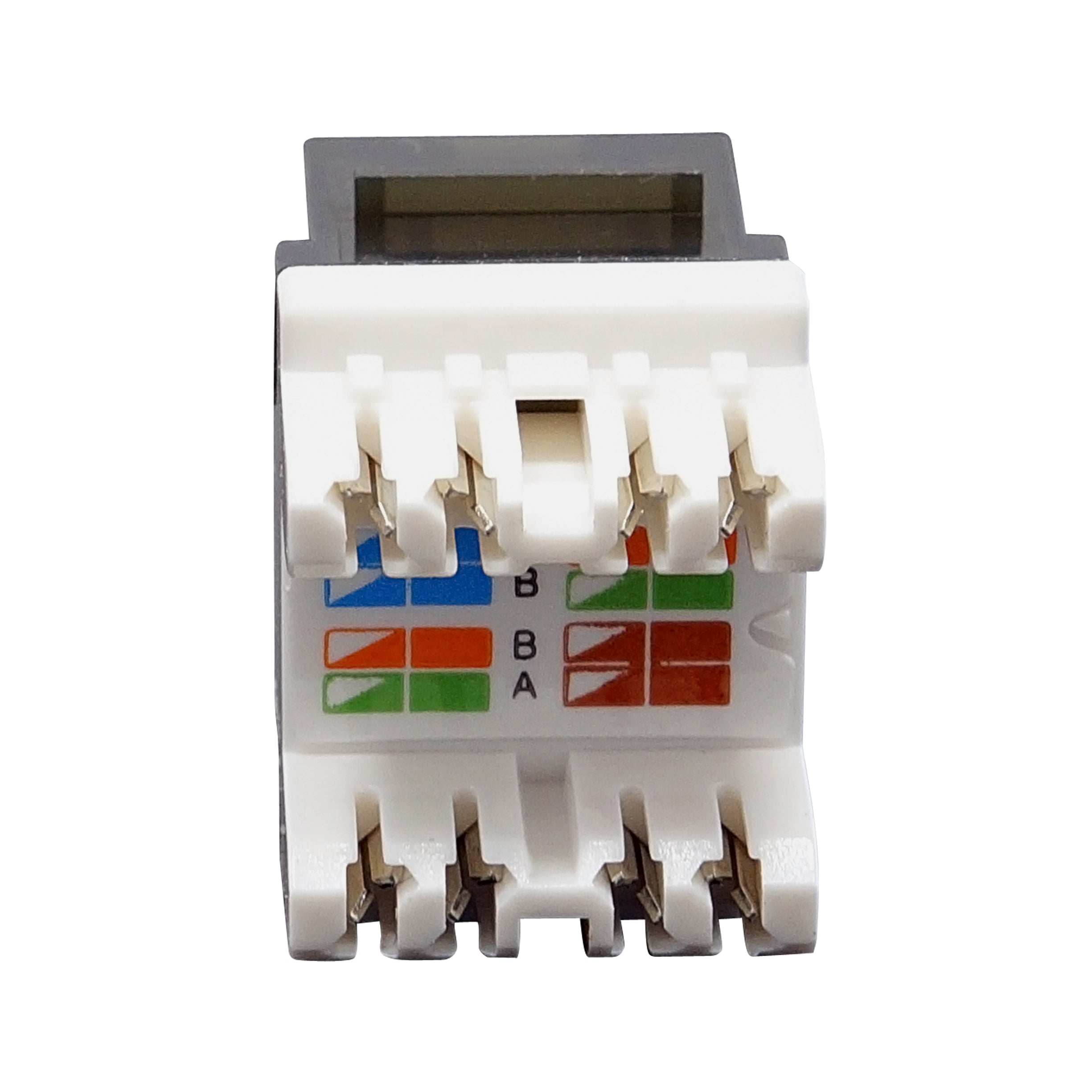 UTP Cat.6A/Cat.6/Cat.5e Gold Plated Keystone Modular Jack with LED