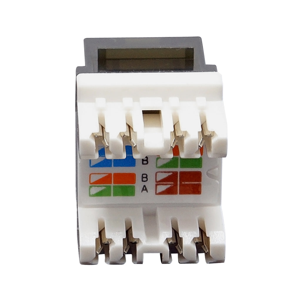 UTP Cat.6A/Cat.6/Cat.5e Gold Plated Keystone Modular Jack with LED