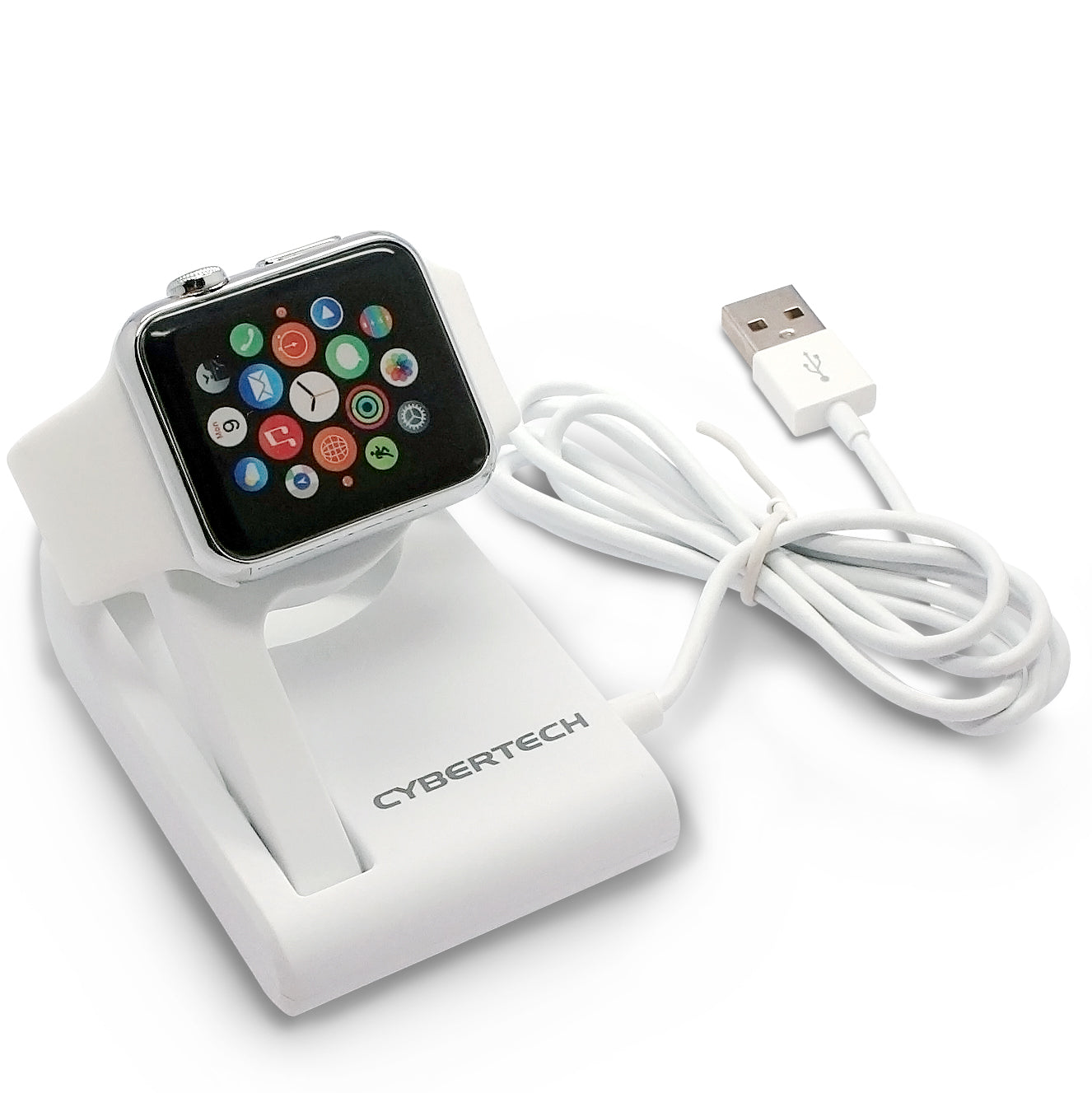 [MFI Certified] Protable Magnetic Charging Dock for All Apple Watch Models with Foldable Design to Enable Nightstand Mode, 3ft Long USB Cable