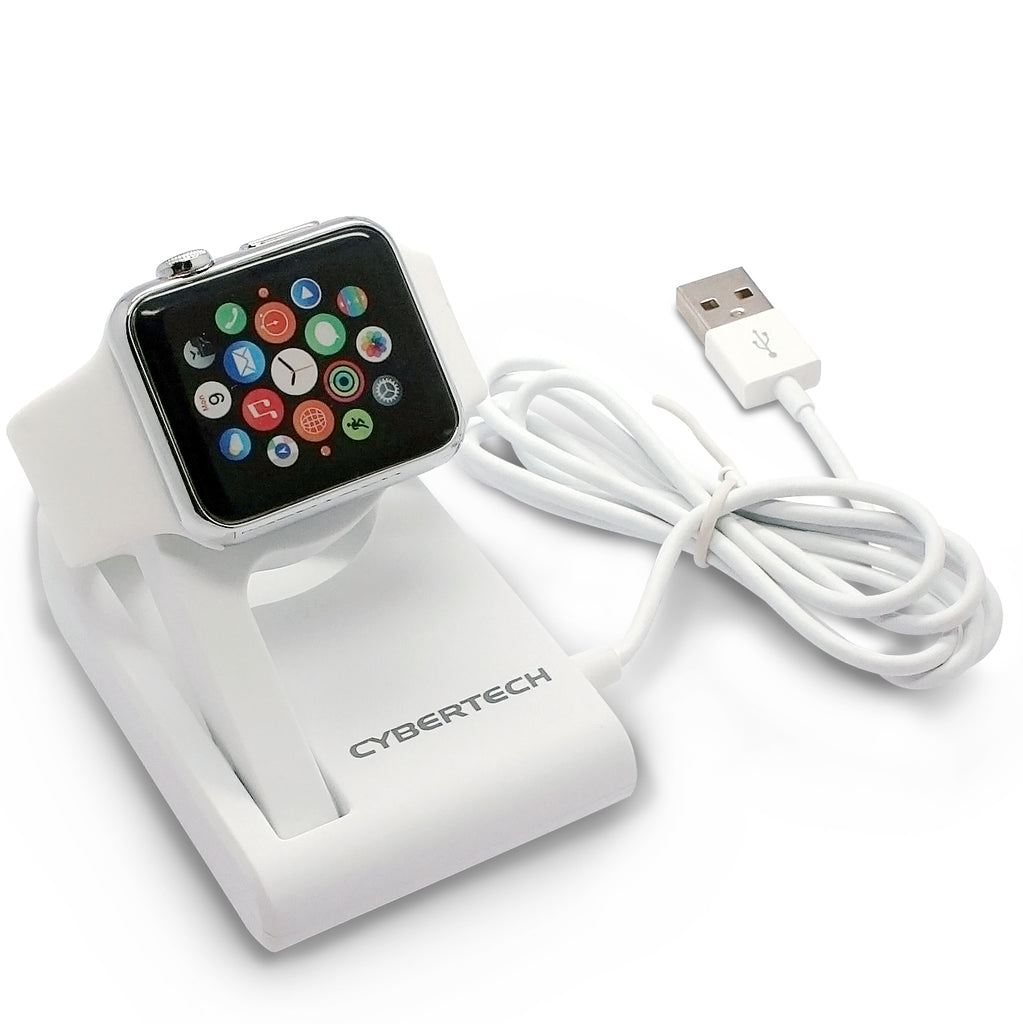 [MFI Certified] Protable Magnetic Charging Dock for All Apple Watch Models with Foldable Design to Enable Nightstand Mode, 3ft Long USB Cable