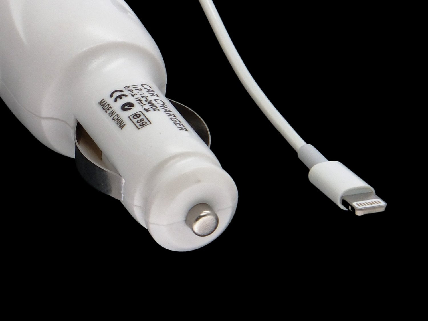 Car Charger with Lightning Adapter Made for iPhone 5, 5S, 5C, 6, iPhone 6 plus, iPhone 6s & 6s Plus, iPhone SE, iPhone 7 & 7 Plus, iPhone 8 & 8 Plus, iPhone X, iPhone XS & XS Max, iPhone XR, iPad Mini, iPad 4th Gen, iPod Touch 5th Gen, iPod Nano 7th Gen