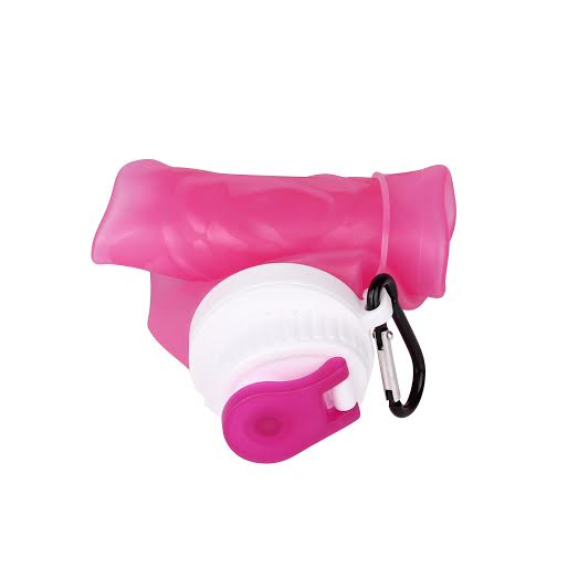 Press n Fresh Silicone Foldable Water Bottle - Perfect for Running, Biking, Jogging, Hiking, Camping, Picnic, Yoga,Travel, and More