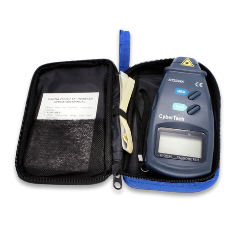 CyberTech Digital Photo Laser Tachometer Non Contact Tach